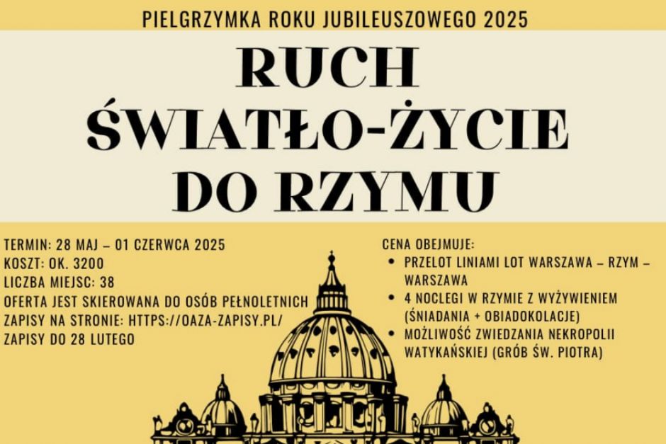 Pielgrzymka Roku Jubileuszowego 2025